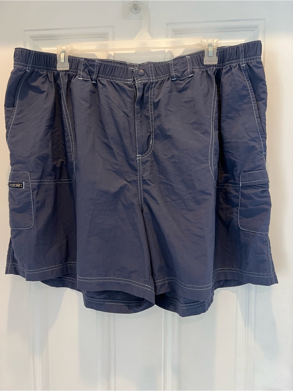 Columbia Shorts Mens Size 3X Blue Nylon Elastic Waist Athletic Hiking #733